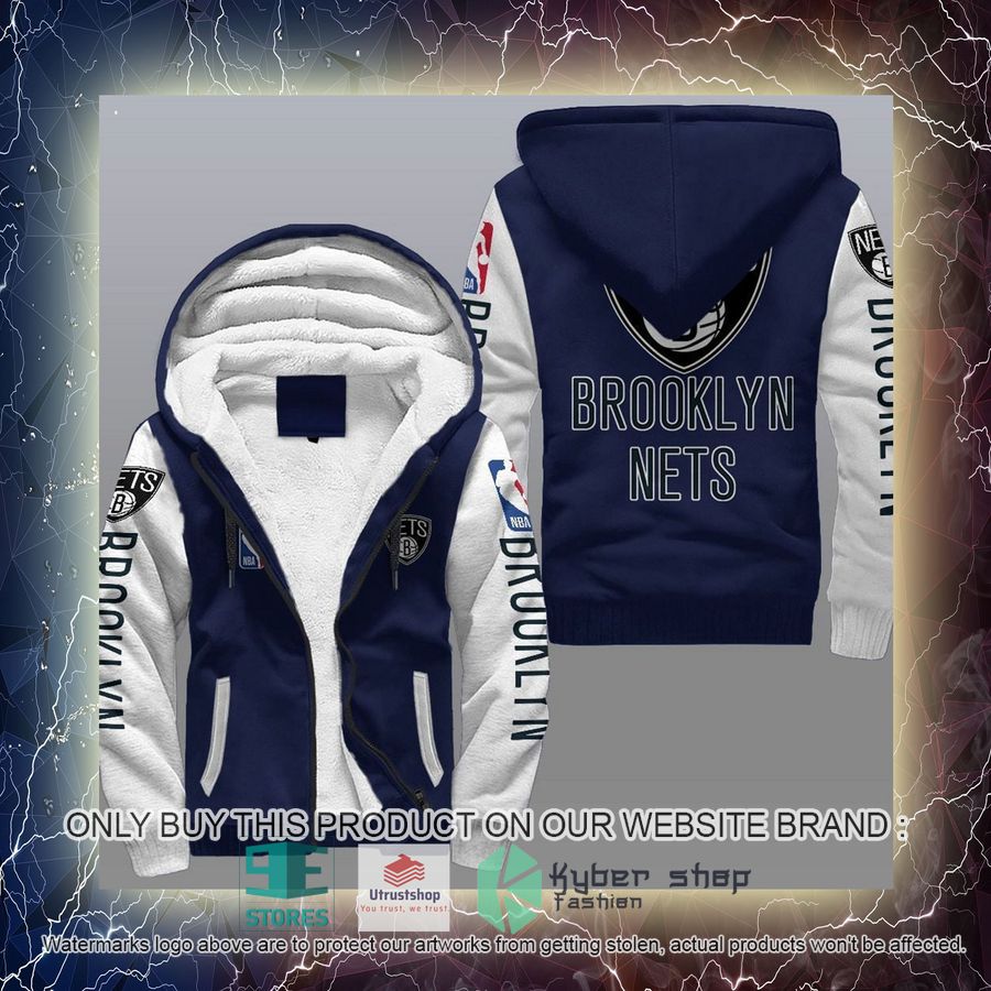NEW Brooklyn Nets 3D Fleece Hoodie 15 brooklyn nets nba fleece hoodie 15 9106