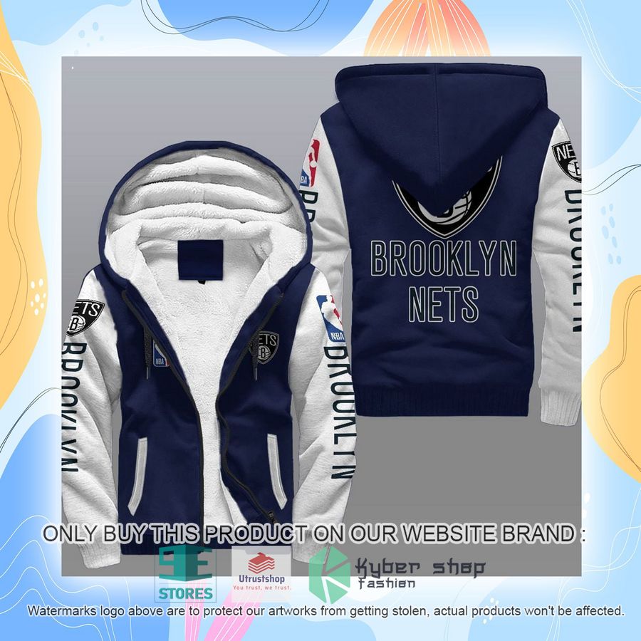 NEW Brooklyn Nets 3D Fleece Hoodie 7 brooklyn nets nba fleece hoodie 7 92965