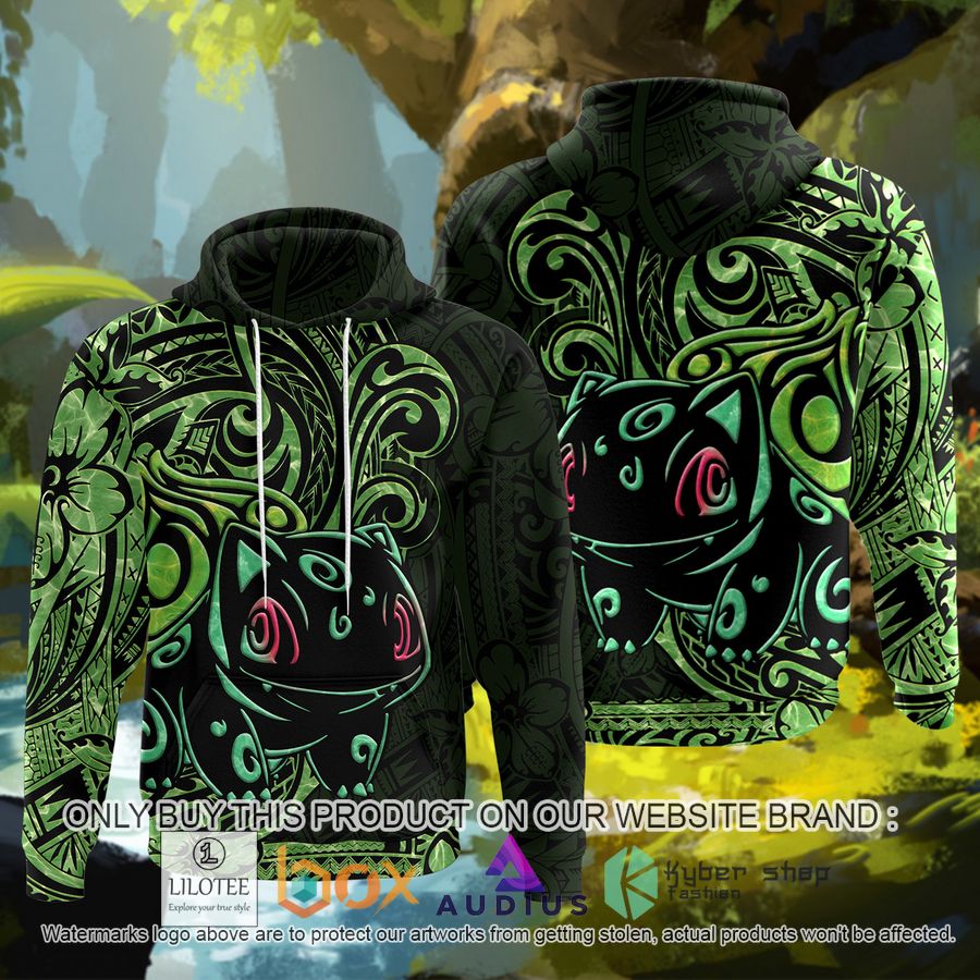 bulbasaur polynesian 3d hoodie 1 58652