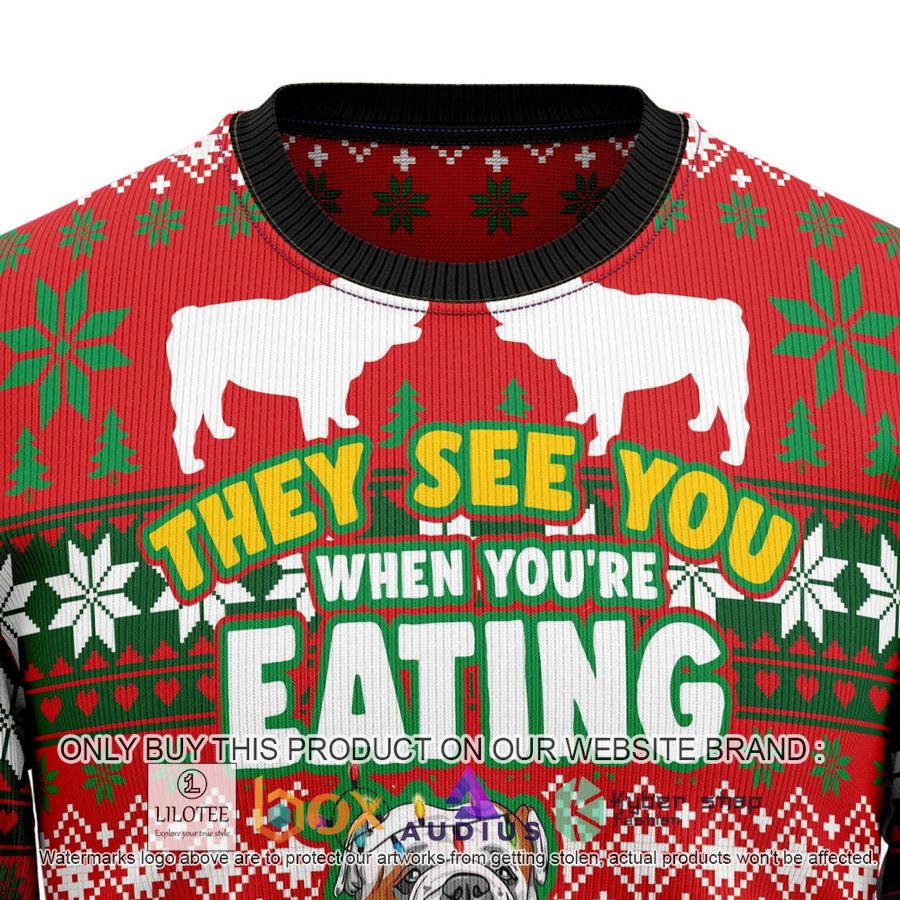bulldog snacks ugly christmas sweater 2 72910