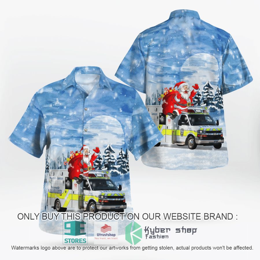 NEW Canada Middlesex-London EMS Christmas Hawaii Shirt 8 canada middlesex london ems christmas hawaiian shirt 1 88619