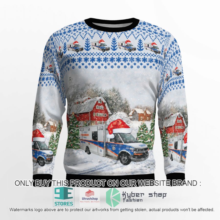 canada peel regional paramedic service christmas sweater 2 26125