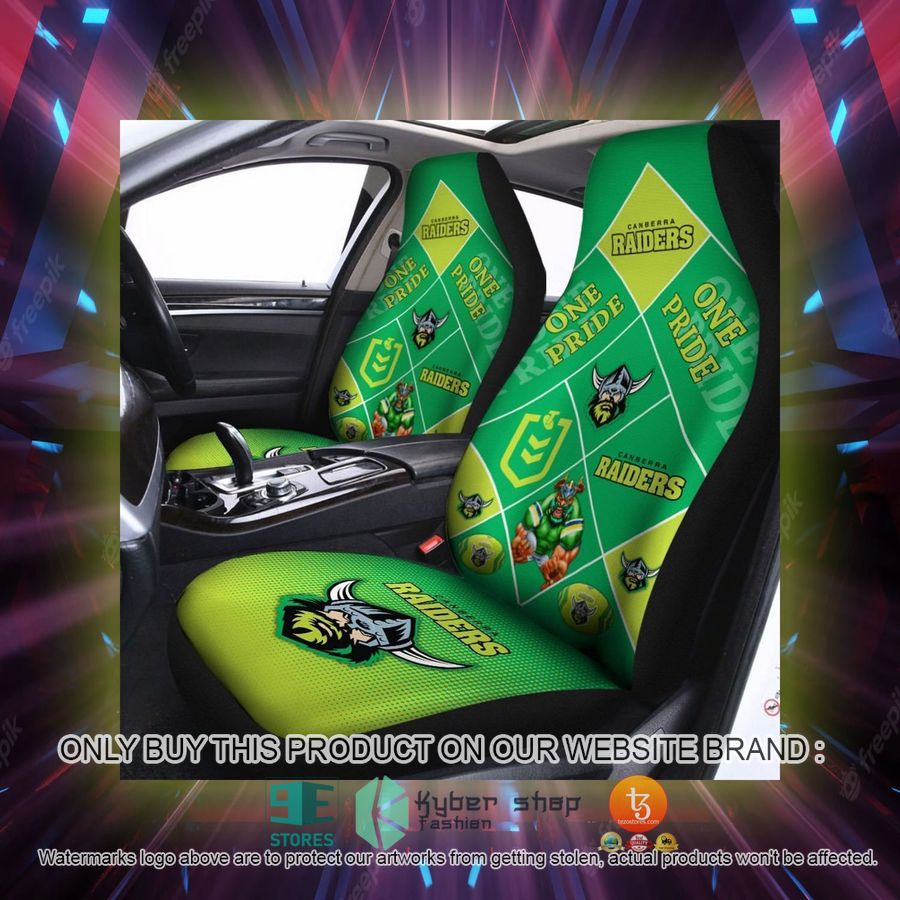 canberra raiders one pride car seat covers 2 57899