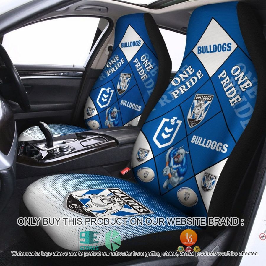 canterbury bankstown bulldogs one pride car seat covers 1 96245