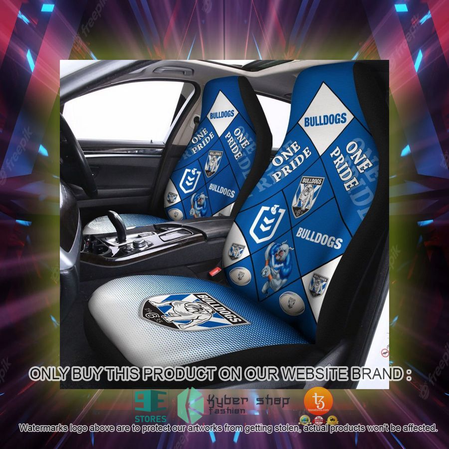 canterbury bankstown bulldogs one pride car seat covers 2 45869