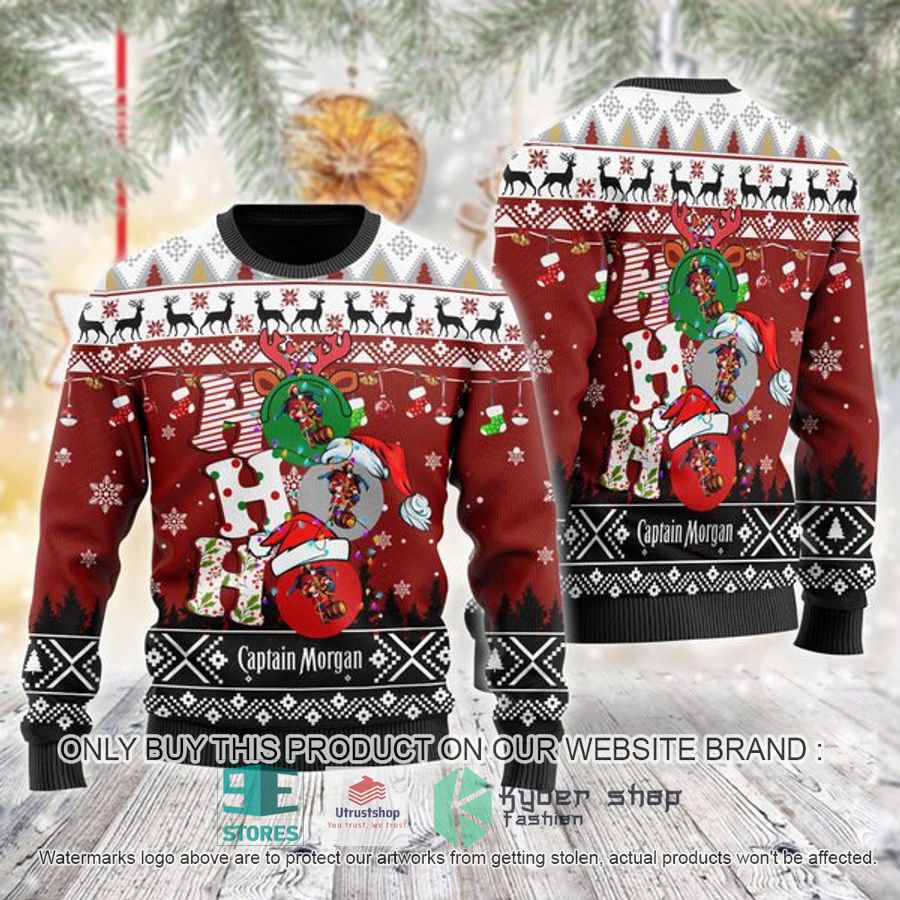captain morgan ho ho ho ugly christmas sweater 1 51471