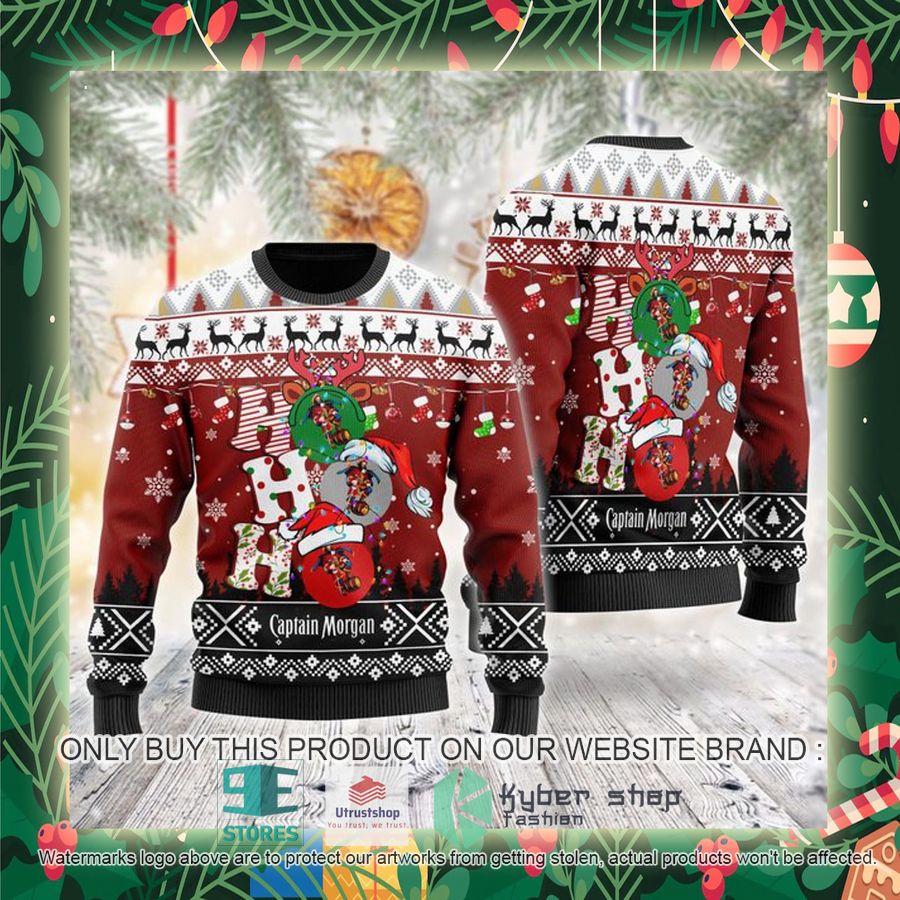 captain morgan ho ho ho ugly christmas sweater 2 621