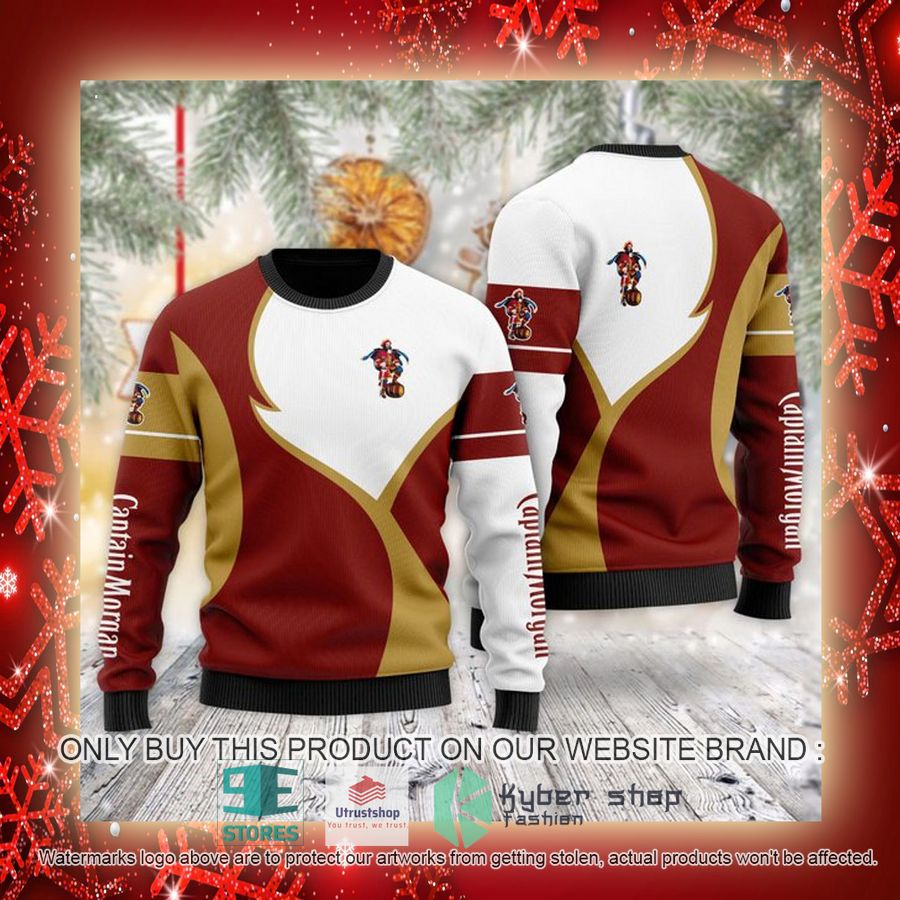 NEW Captain Morgan Christmas Ugly Sweater 3 captain morgan ugly christmas sweater 3 91438