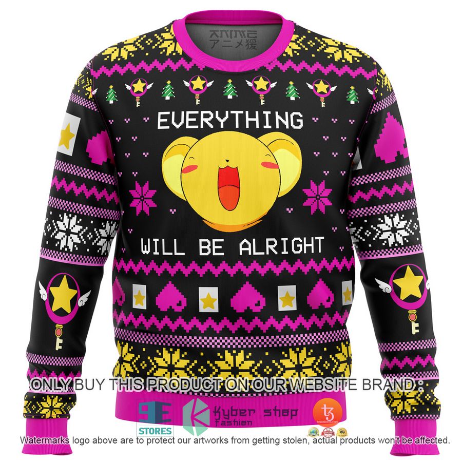 HOT Cardcaptor Sakura Happy Ugly Christmas Sweater 8 cardcaptor sakura happy knitted wool sweater 1 33880