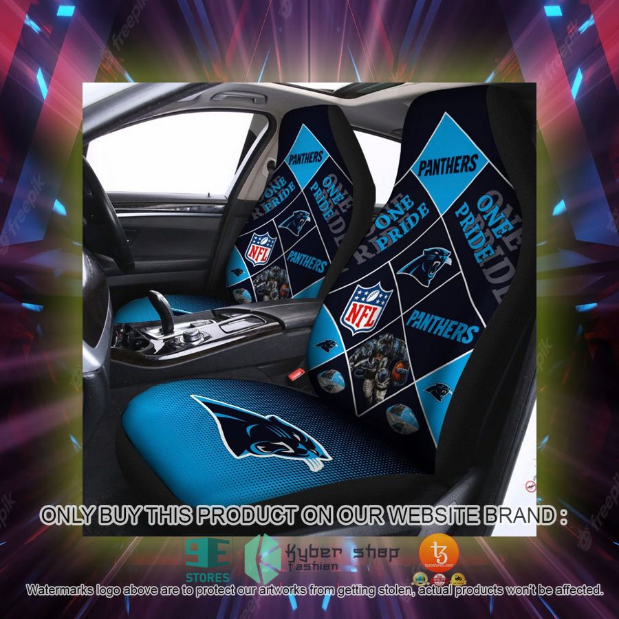 carolina panthers one pride car seat covers 2 77820