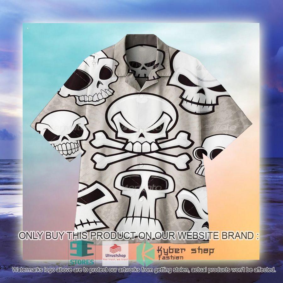 NEW Cartoon Skull Hawaii Shirt 3 cartoon skull hawaiian shirt 3 36314