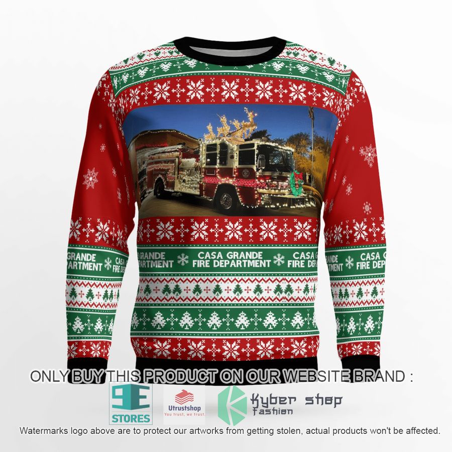 casa grande arizona casa grande fire department christmas sweater 2 55366