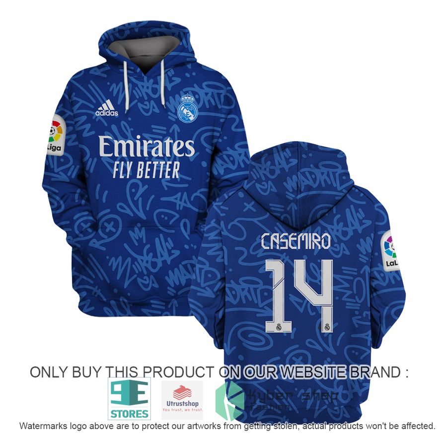 NEW Casemiro 14 Real Madrid FC La Liga white Hoodie, Shirt 16 casemiro 14 real madrid fc la liga white shirt hoodie 1 88583