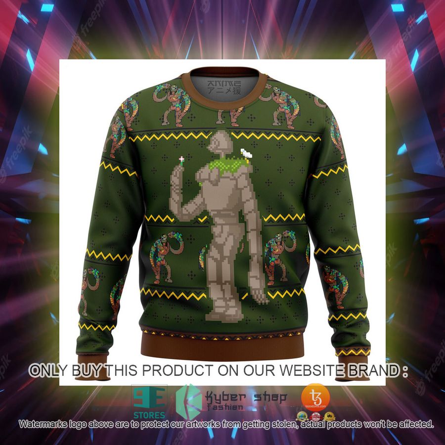 castle in the sky laputan robot soldier knitted wool sweater 2 92576