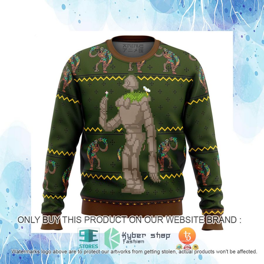 HOT Castle In The Sky Laputan Robot Soldier Ugly Christmas Sweater 4 castle in the sky laputan robot soldier knitted wool sweater 4 38622