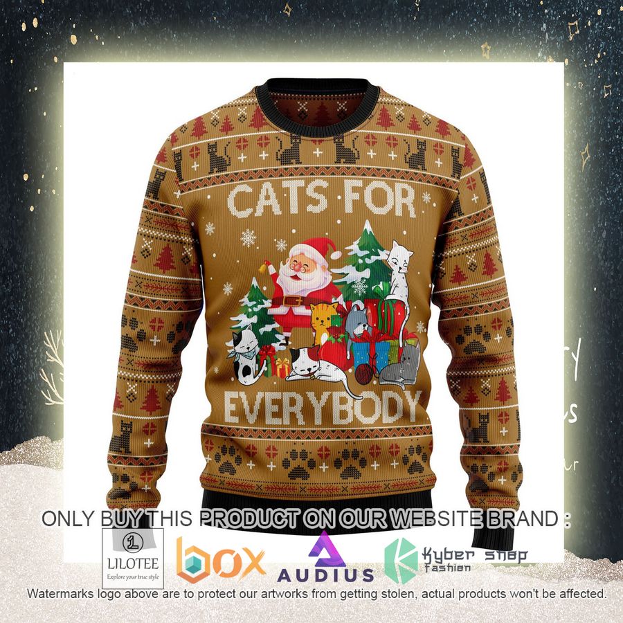 Cats For Everybody Ugly Christmas Sweater 10 cats for everybody ugly christmas sweater 10 12878