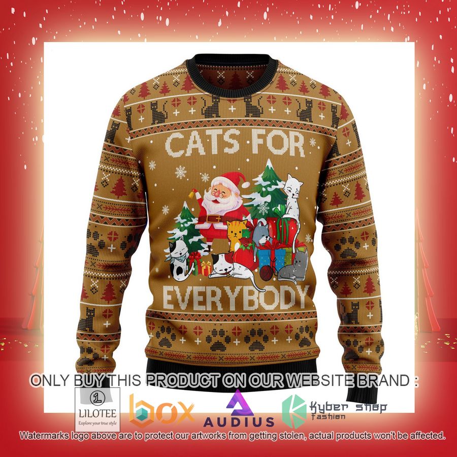 Cats For Everybody Ugly Christmas Sweater 13 cats for everybody ugly christmas sweater 13 53140