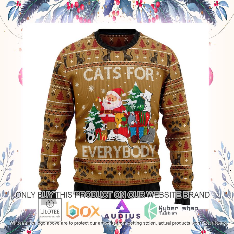 Cats For Everybody Ugly Christmas Sweater 16 cats for everybody ugly christmas sweater 16 28087