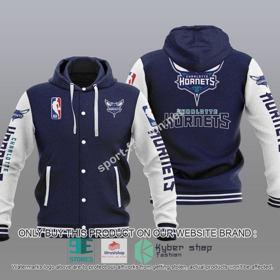 NEW Charlotte Hornets Varsity Hoodie Jacket 3 charlotte hornets nba baseball hoodie jacket 3 32583