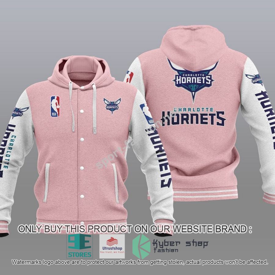 NEW Charlotte Hornets Varsity Hoodie Jacket 4 charlotte hornets nba baseball hoodie jacket 4 91950
