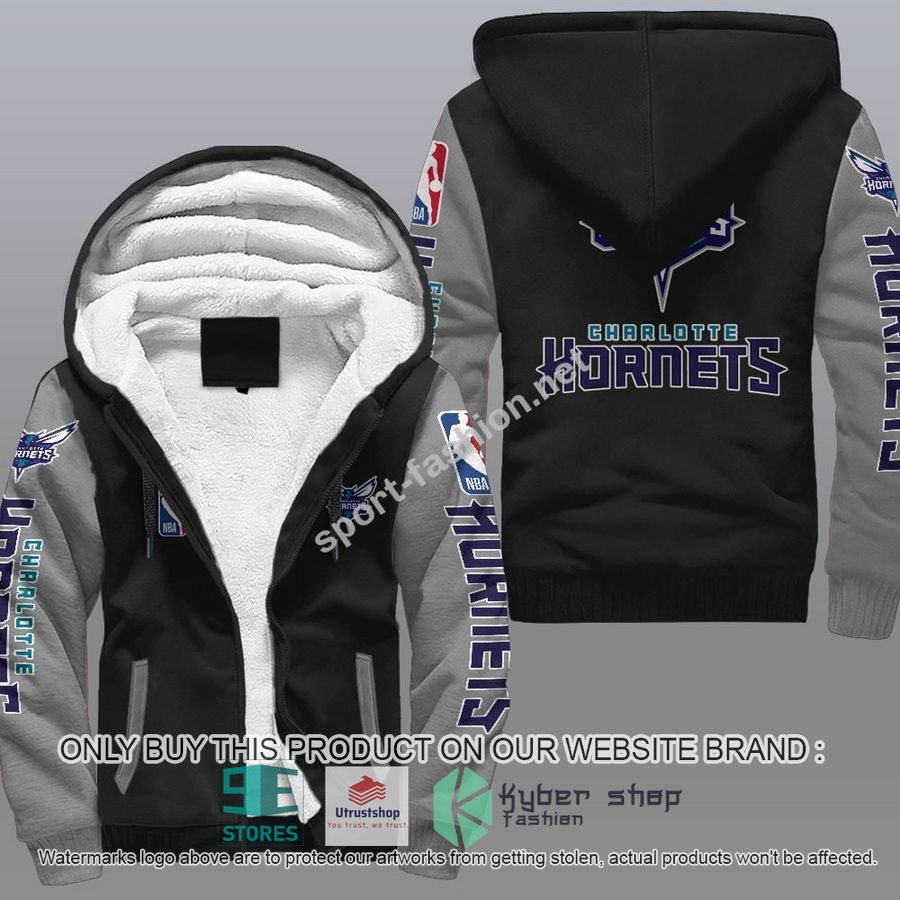 charlotte hornets nba fleece hoodie 2 86390