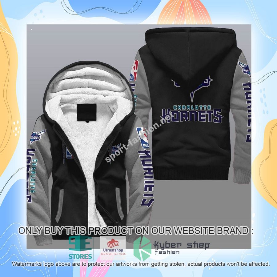 NEW Charlotte Hornets 3D Fleece Hoodie 6 charlotte hornets nba fleece hoodie 6 48626