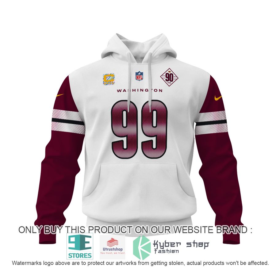 NEW Chase Young 99 Washington Commanders white red Hoodie, Shirt 2 chase young 99 washington commanders white red shirt hoodie 2 99939
