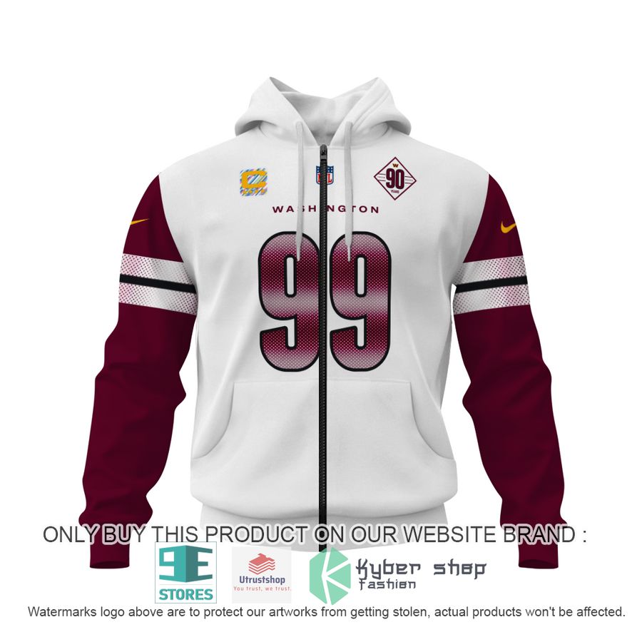 NEW Chase Young 99 Washington Commanders white red Hoodie, Shirt 3 chase young 99 washington commanders white red shirt hoodie 3 37303