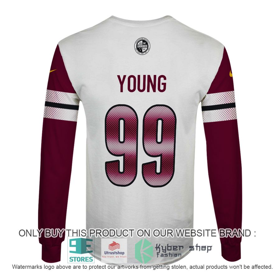NEW Chase Young 99 Washington Commanders white red Hoodie, Shirt 6 chase young 99 washington commanders white red shirt hoodie 6 2393