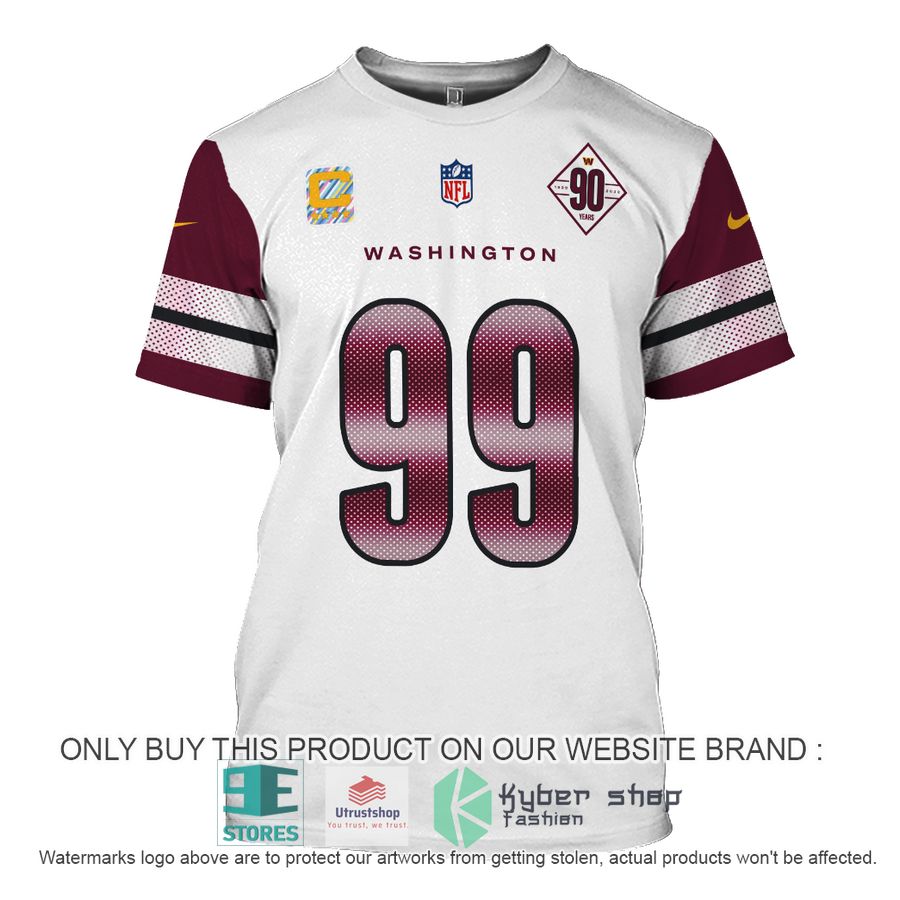NEW Chase Young 99 Washington Commanders white red Hoodie, Shirt 7 chase young 99 washington commanders white red shirt hoodie 7 69953