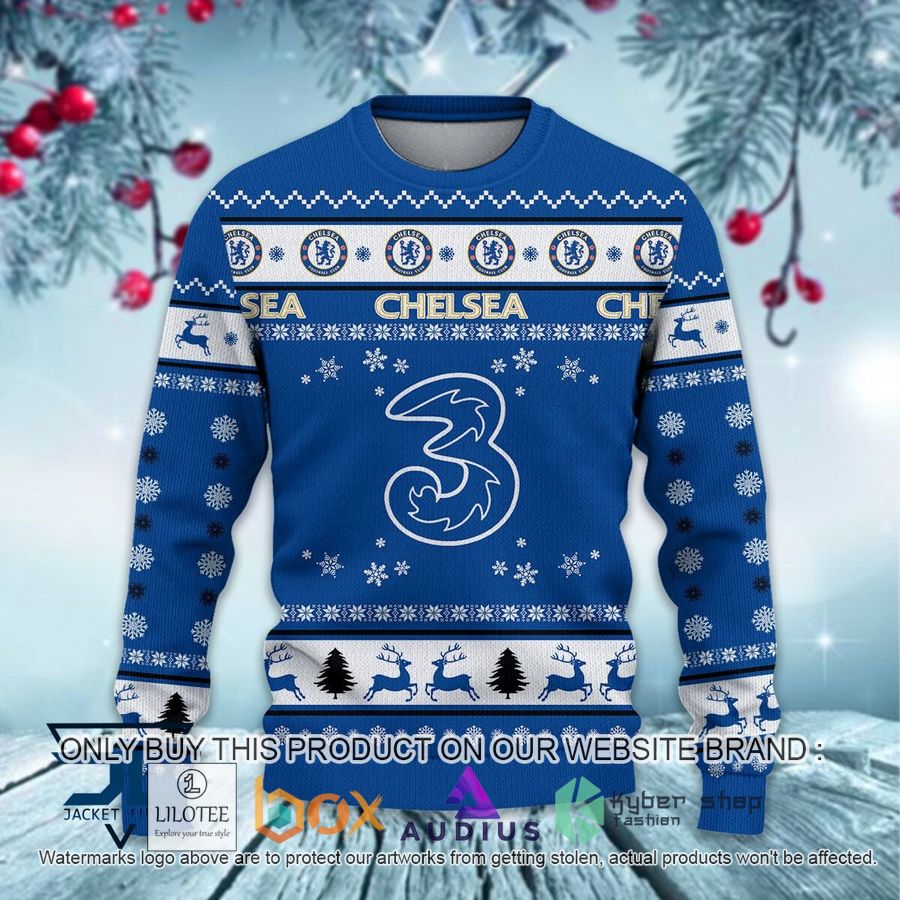 chelsea f c ugly christmas sweater 2 90875