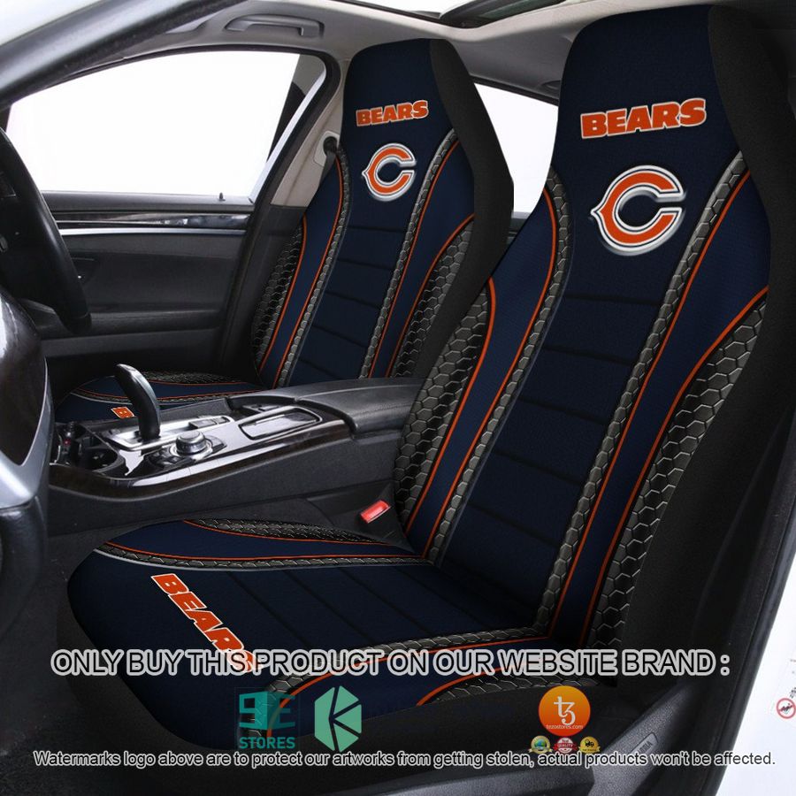chicago bears dark blue car seat covers 1 34739