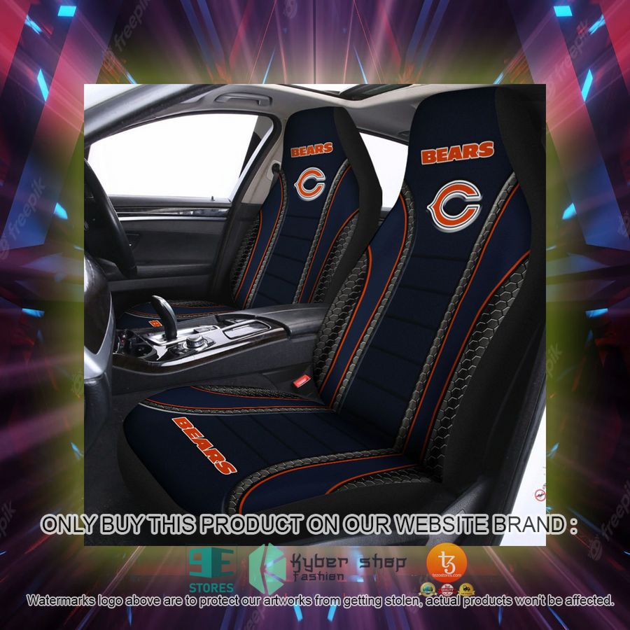 chicago bears dark blue car seat covers 2 28470