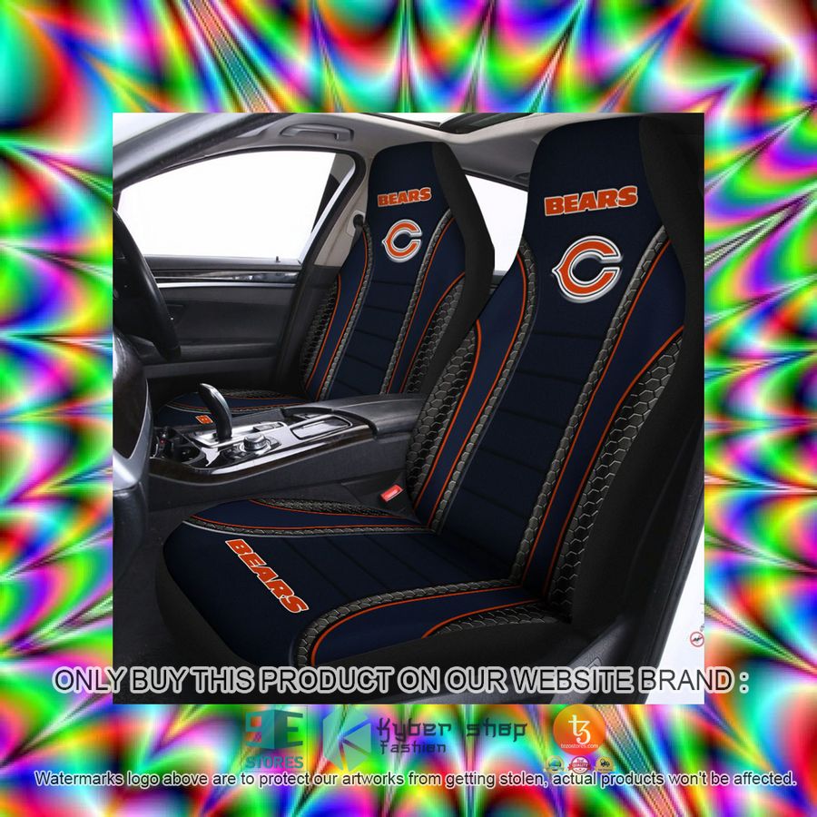 HOT Chicago Bears Dark Blue Car Seat Covers 3 chicago bears dark blue car seat covers 3 91284