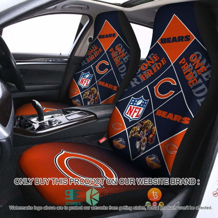 chicago bears one pride car seat covers 1 88641