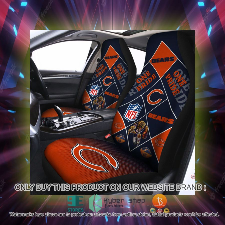 chicago bears one pride car seat covers 2 75142