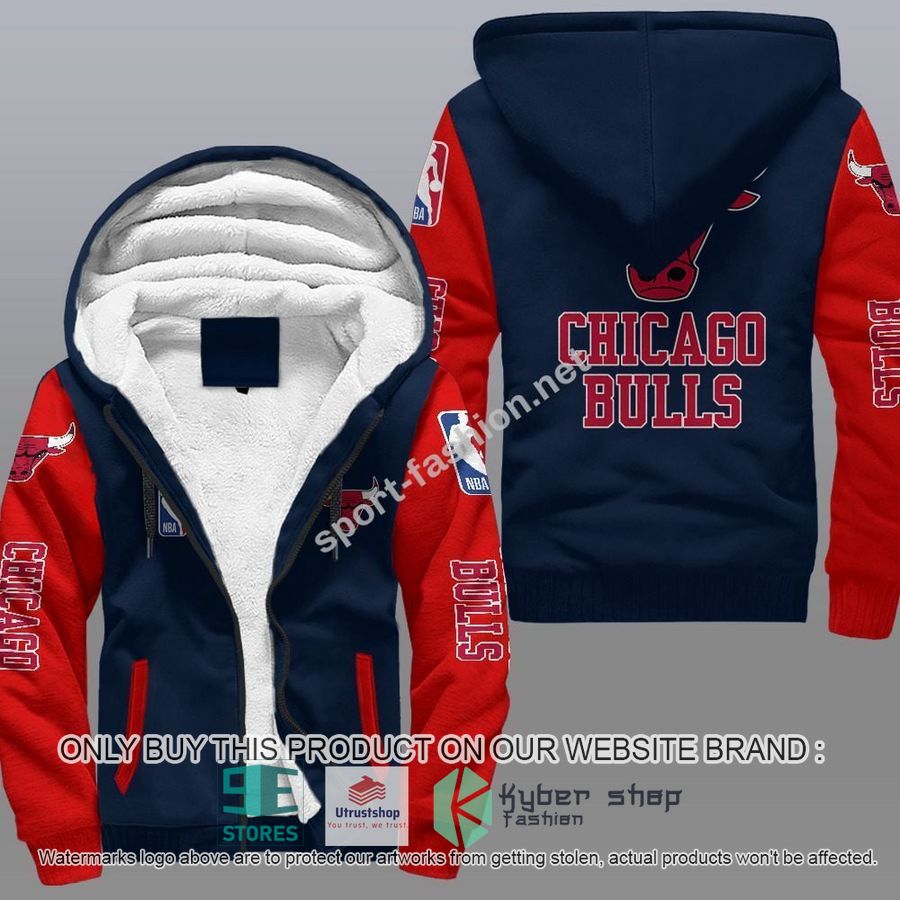 NEW Chicago Bulls 3D Fleece Hoodie 4 chicago bulls nba fleece hoodie 4 27424