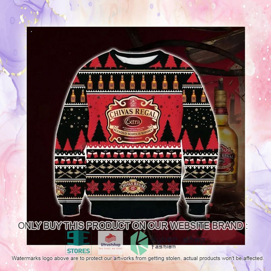 NEW Chivas Regal Whisky Christmas Ugly Christmas Sweatshirt 2 chivas regal whisky christmas ugly christmas sweater 2 68378