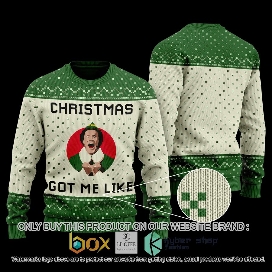 christmas elf got me like wool sweater 1 4253