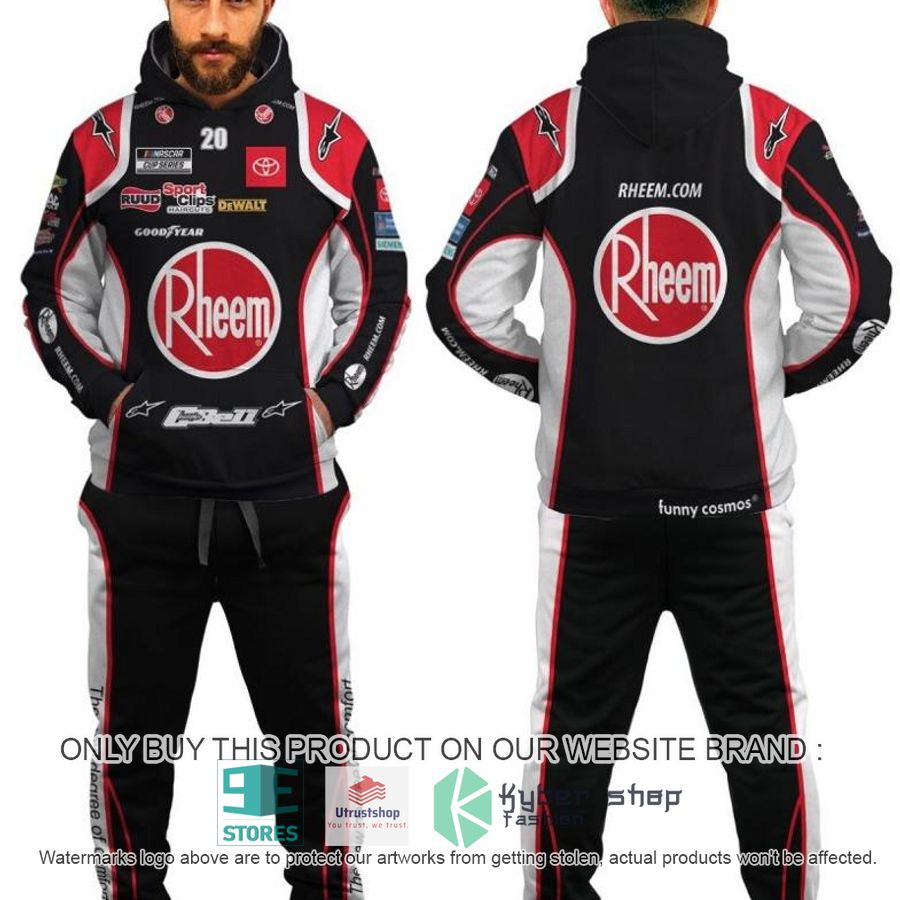 christopher bell nascar 2022 black hoodie pants 1 82425