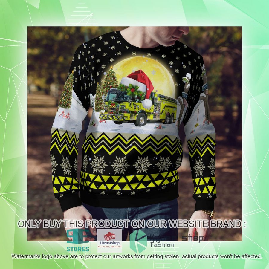 NEW Church Hill Volunteer Fire Company Queen Anne's County Maryland black Christmas Sweater 10 church hill volunteer fire company queen annes county maryland black christmas sweater 10 97412
