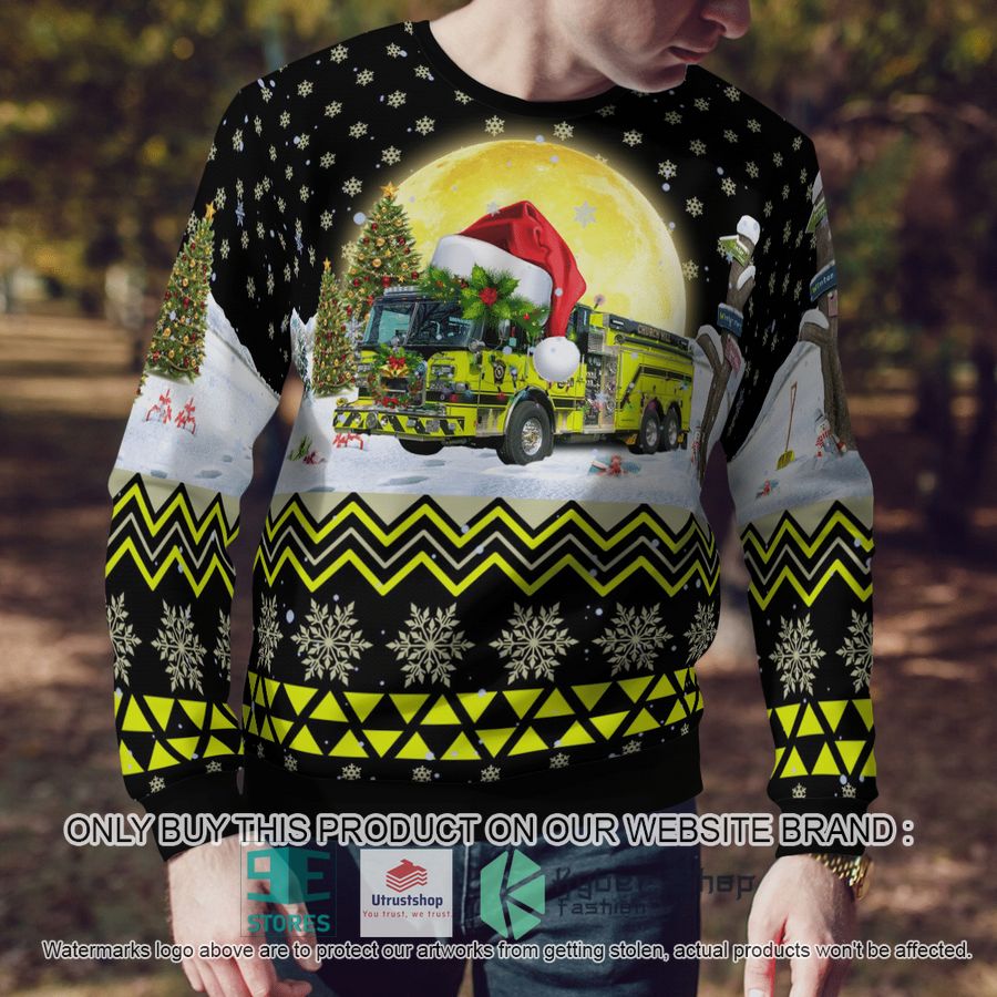 NEW Church Hill Volunteer Fire Company Queen Anne's County Maryland black Christmas Sweater 4 church hill volunteer fire company queen annes county maryland black christmas sweater 4 34453