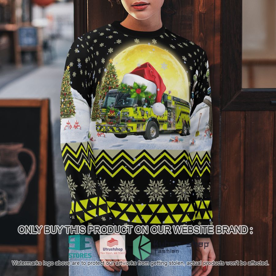NEW Church Hill Volunteer Fire Company Queen Anne's County Maryland black Christmas Sweater 5 church hill volunteer fire company queen annes county maryland black christmas sweater 5 87185