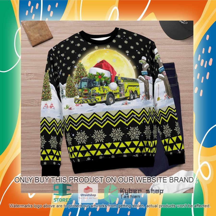 NEW Church Hill Volunteer Fire Company Queen Anne's County Maryland black Christmas Sweater 7 church hill volunteer fire company queen annes county maryland black christmas sweater 7 96160