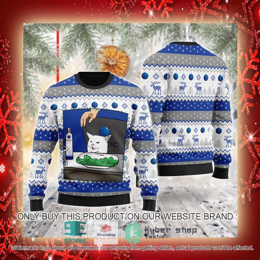 NEW Ciroc Vodka Cat Meme Christmas Ugly Sweater 3 ciroc vodka cat meme ugly christmas sweater 3 12744