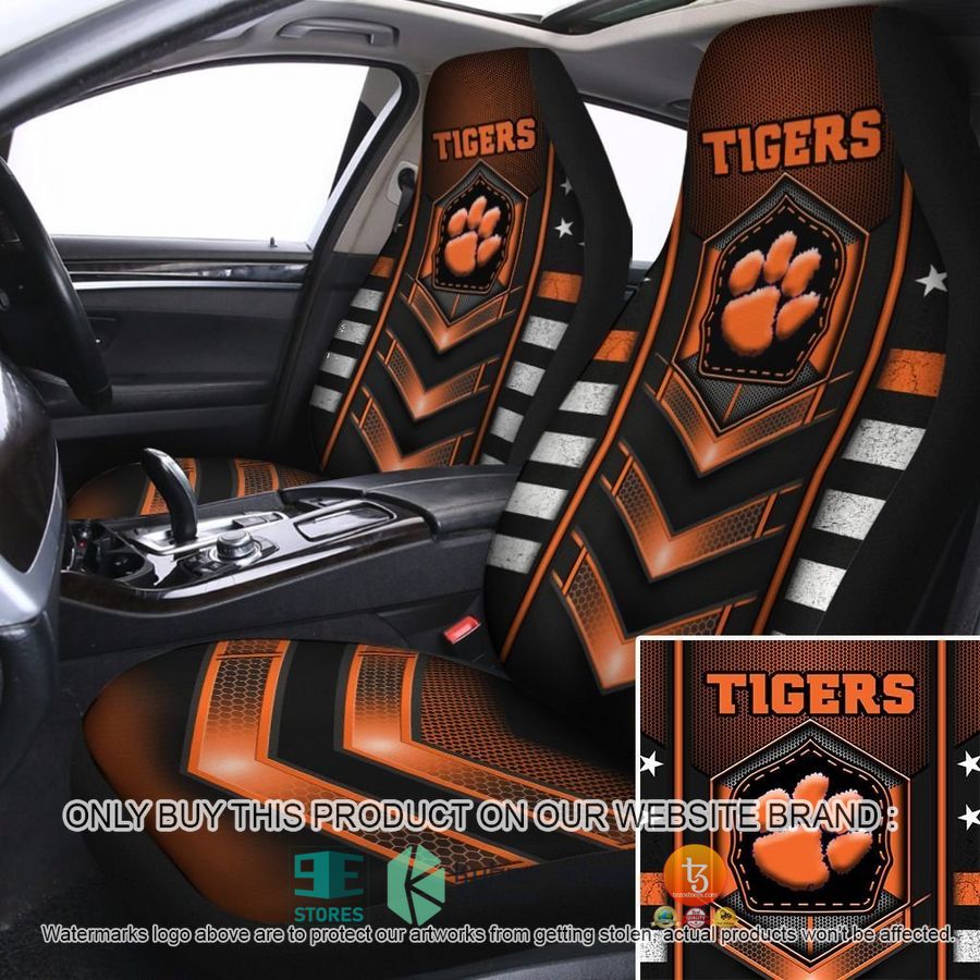 clemson tigers clemson university car seat covers 1 18453