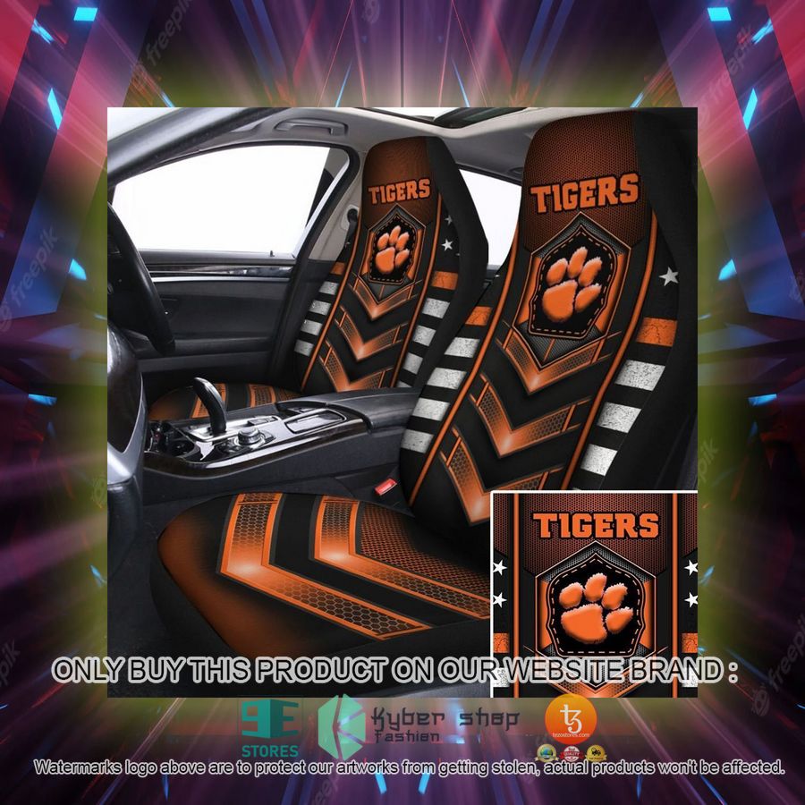 clemson tigers clemson university car seat covers 2 28384