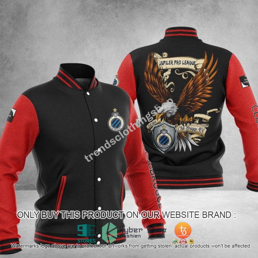 HOT Club Brugge KV Eagle League Baseball Jacket 3 club brugge kv eagle league baseball jacket 3 72371