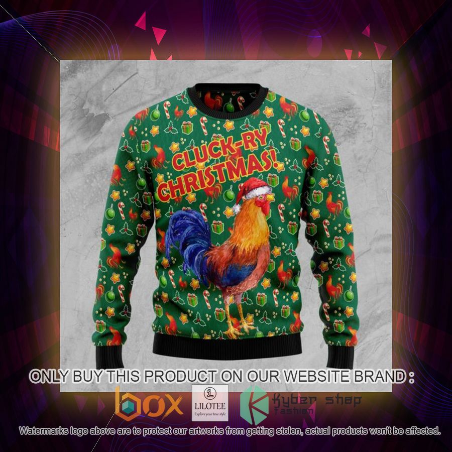 Cluck Ry Christmas Ugly Christmas Sweatshirt 3 cluck ry christmas ugly christmas sweatshirt 3 39833