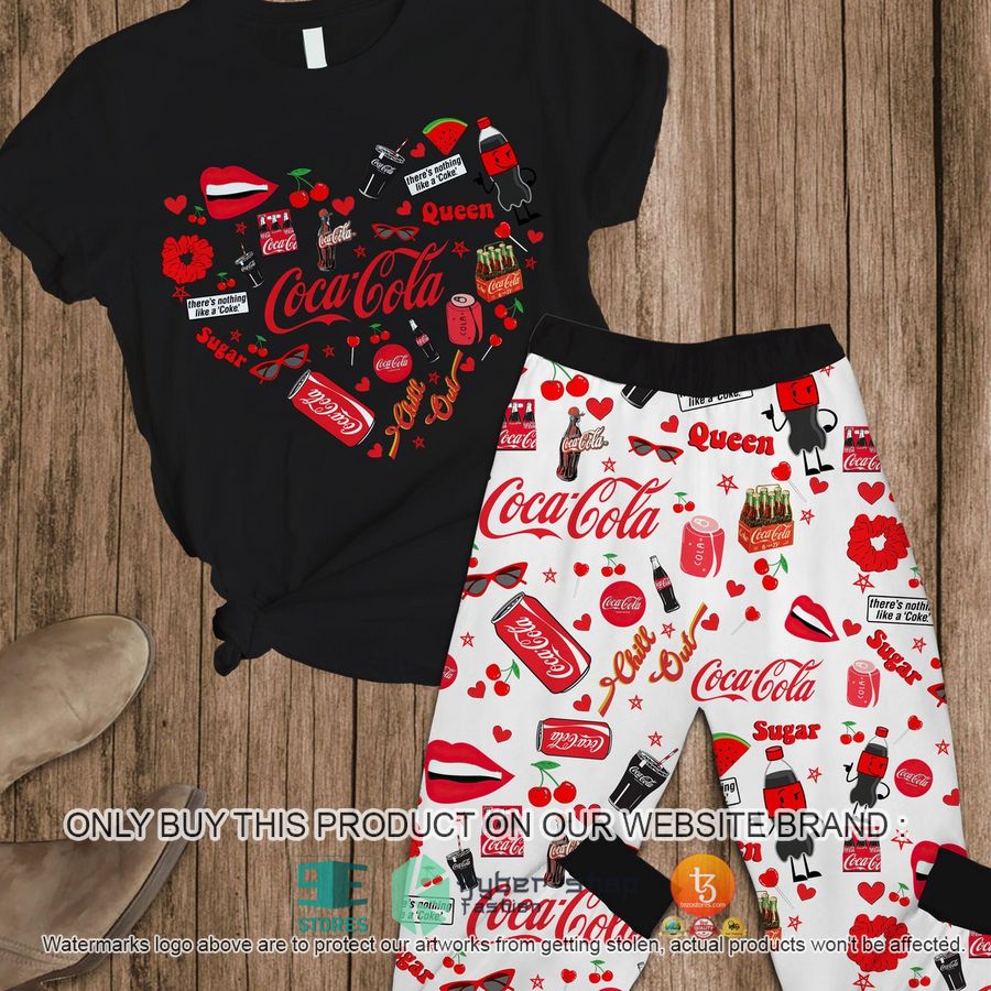 coca cola chill out heart pajamas set 1 98666